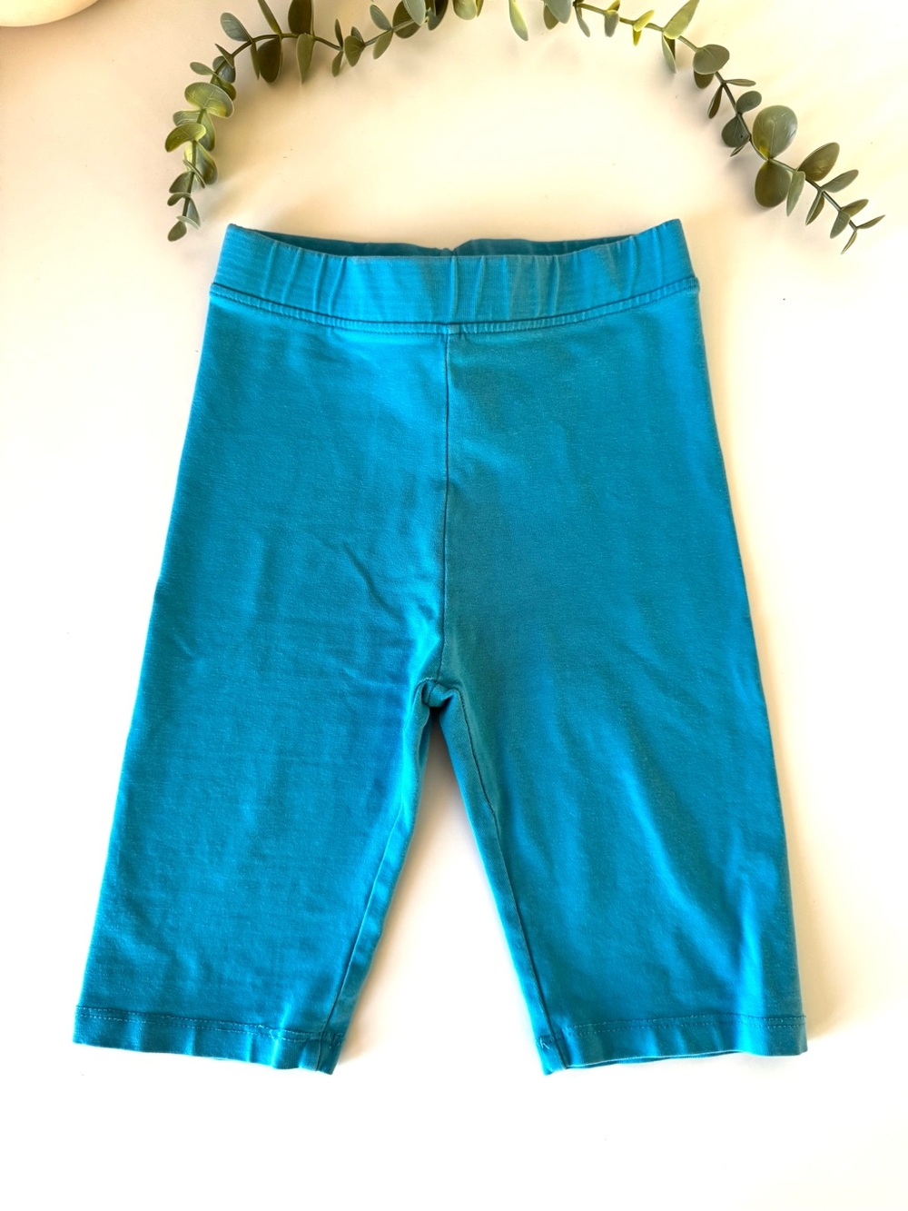 Zara Girls Turquoise Bike Shorts Size 7 (122 cm)